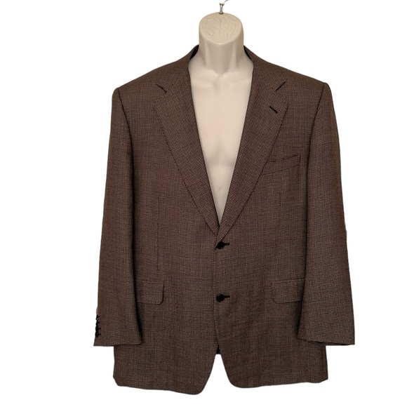 Canali 56R (46 US) AL13220/00 Drop7 Navy Silk Wool 2 Button...